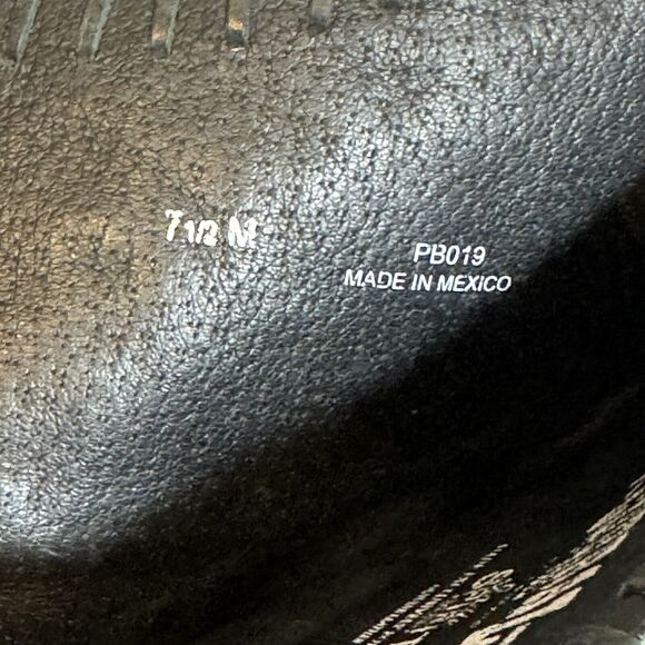 Corral Indie Spirit Black Leather Boots 7.5 Exclusively For Buckle Boho Western - Picture 12 of 12